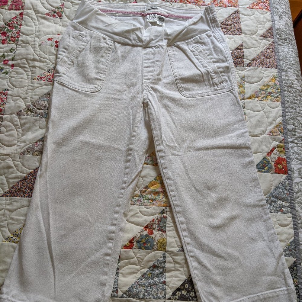 *3for$15 Maternity white capris
